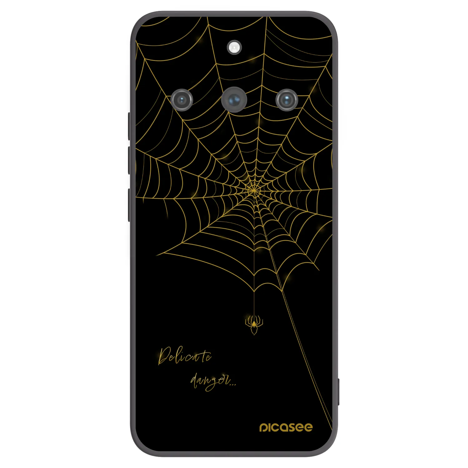 Picasee husă neagră din silicon pentru Realme 11 Pro+ - Delicate danger