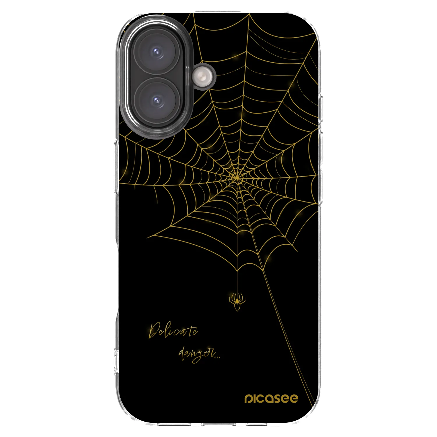 Picasee husă transparentă din silicon pentru Apple iPhone 16 - Delicate danger
