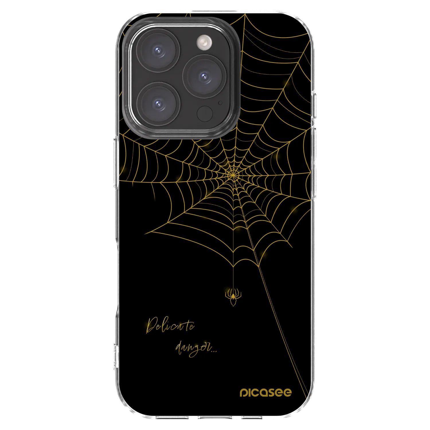Picasee husă transparentă din silicon pentru Apple iPhone 16 Pro - Delicate danger