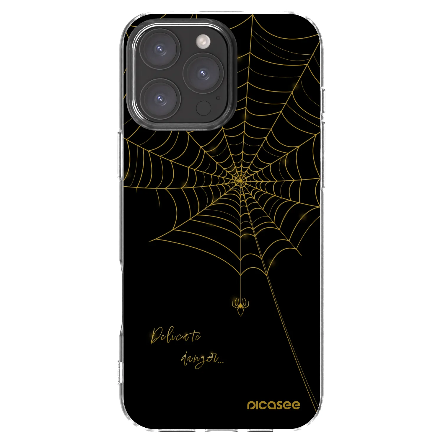 Picasee husă transparentă din silicon pentru Apple iPhone 16 Pro Max - Delicate danger