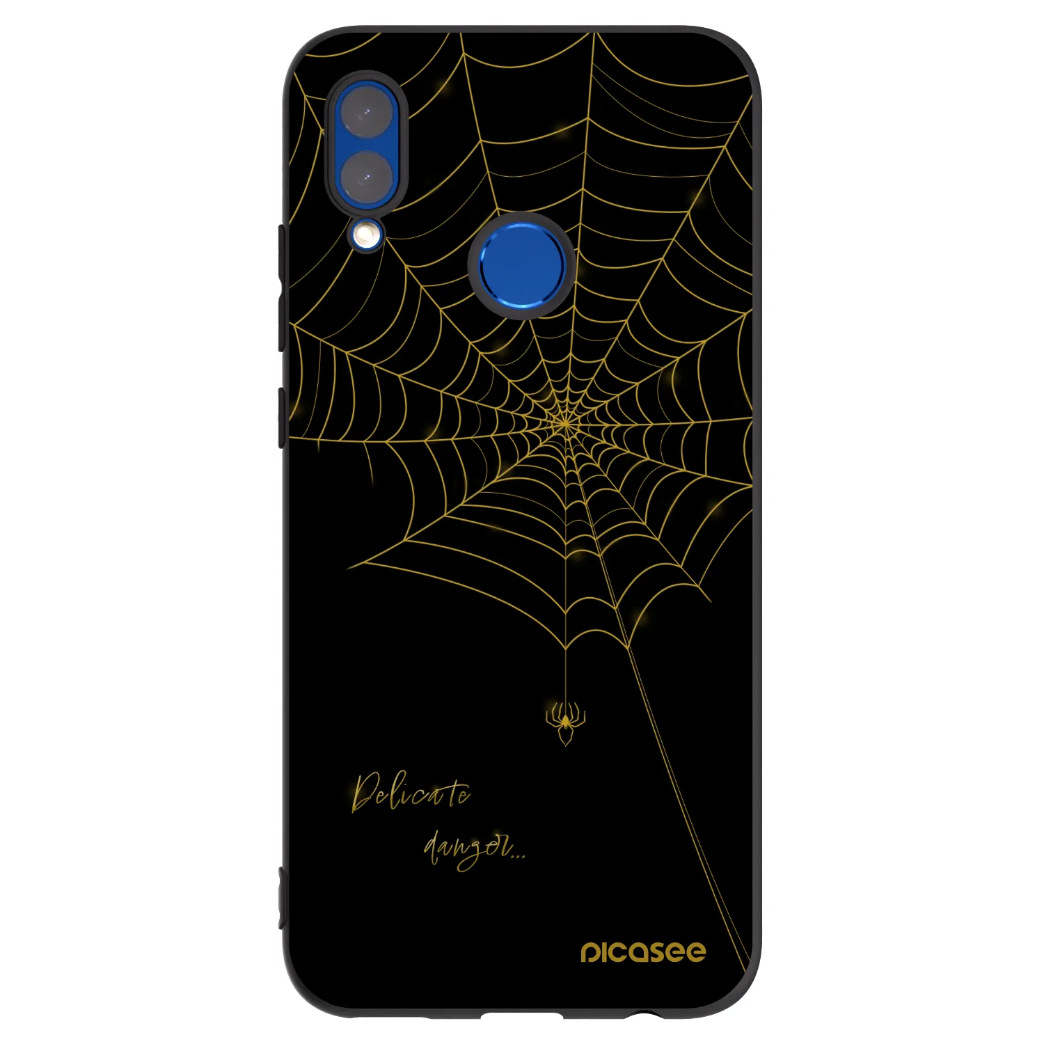 Picasee husă neagră din silicon pentru Honor 10 Lite - Delicate danger