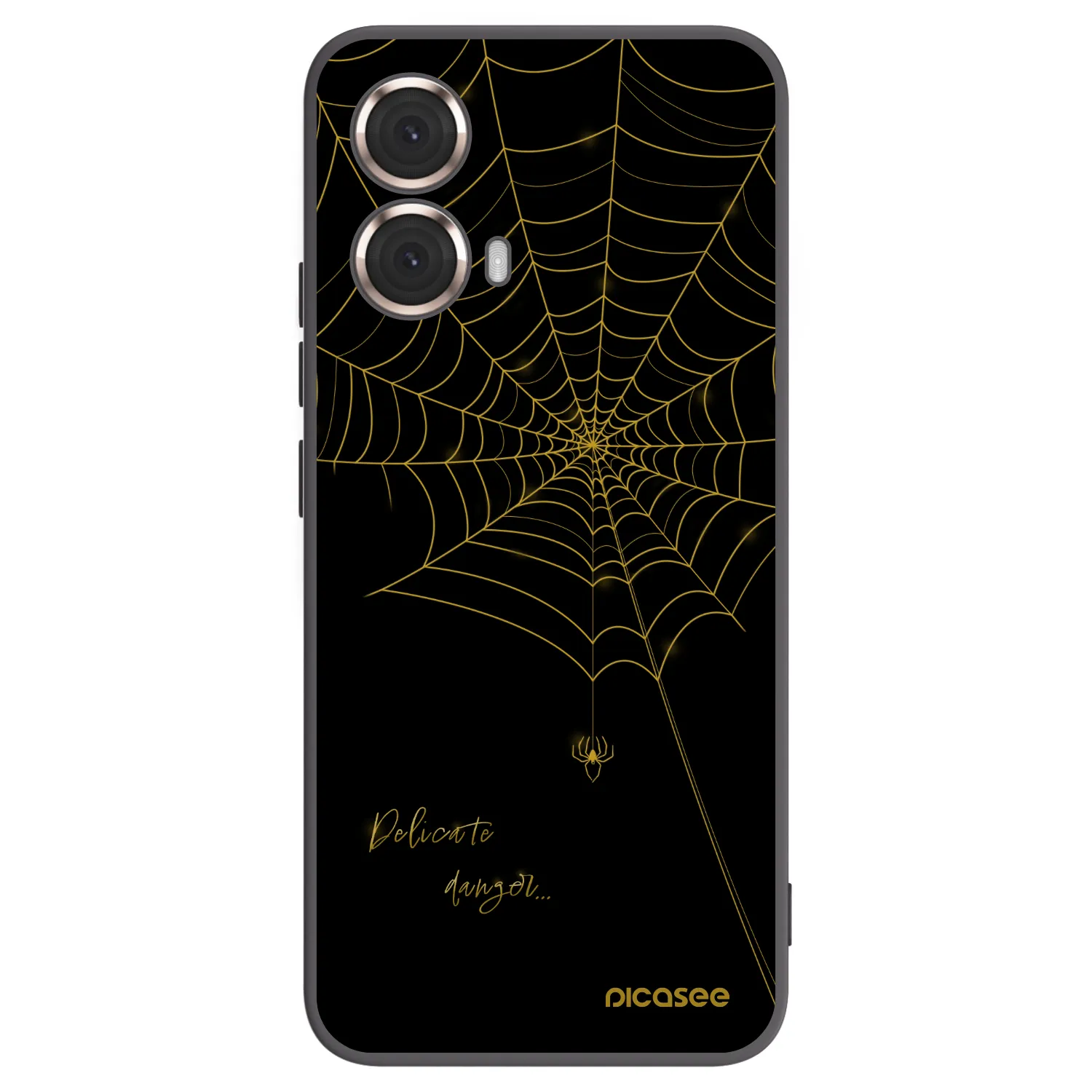 Picasee husă neagră din silicon pentru Motorola Moto G85 - Delicate danger