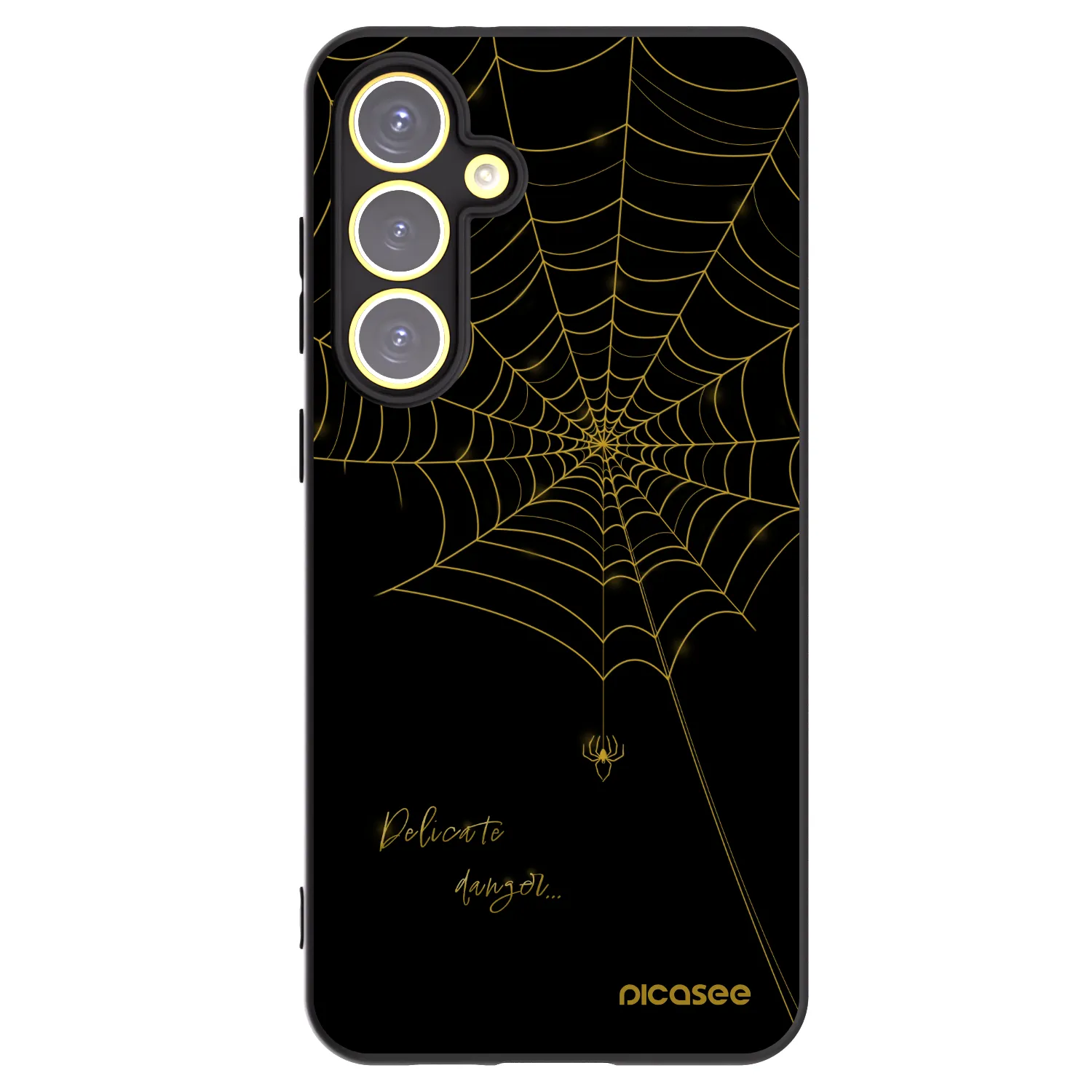 Picasee husă neagră din silicon pentru Samsung Galaxy S24 FE S721B - Delicate danger