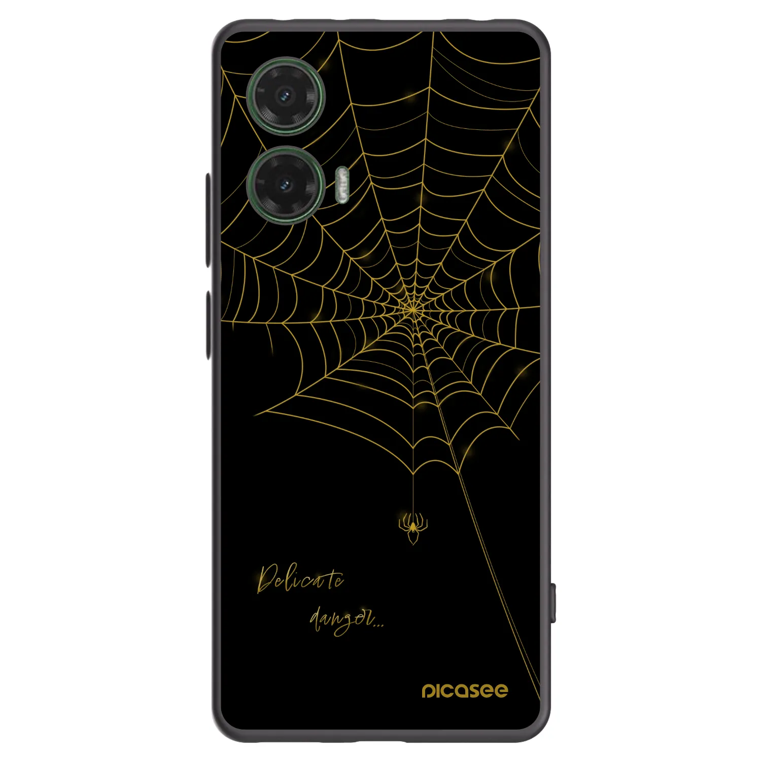 Picasee husă neagră din silicon pentru Motorola Moto G35 5G - Delicate danger