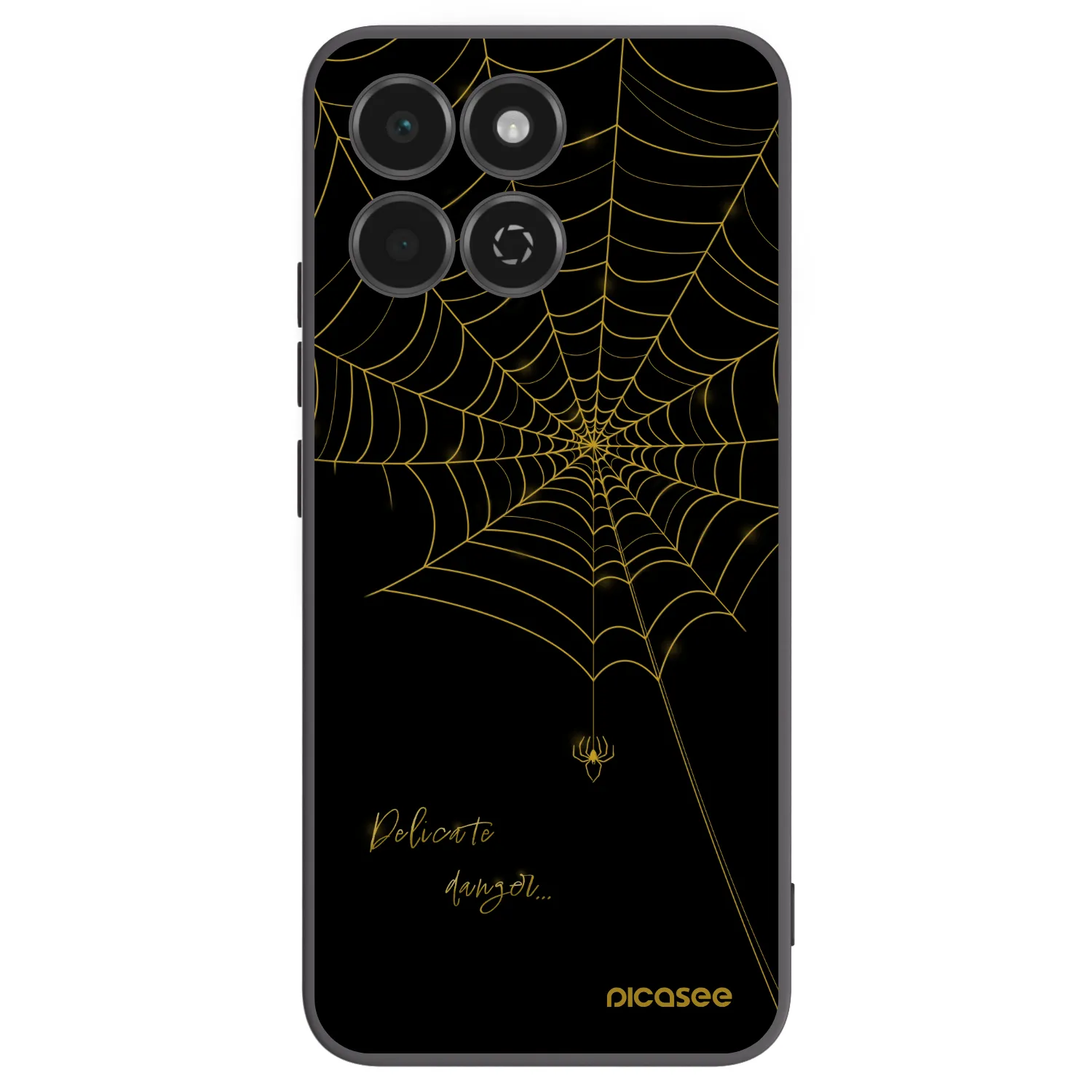 Picasee husă neagră din silicon pentru Honor 200 Smart 5G - Delicate danger