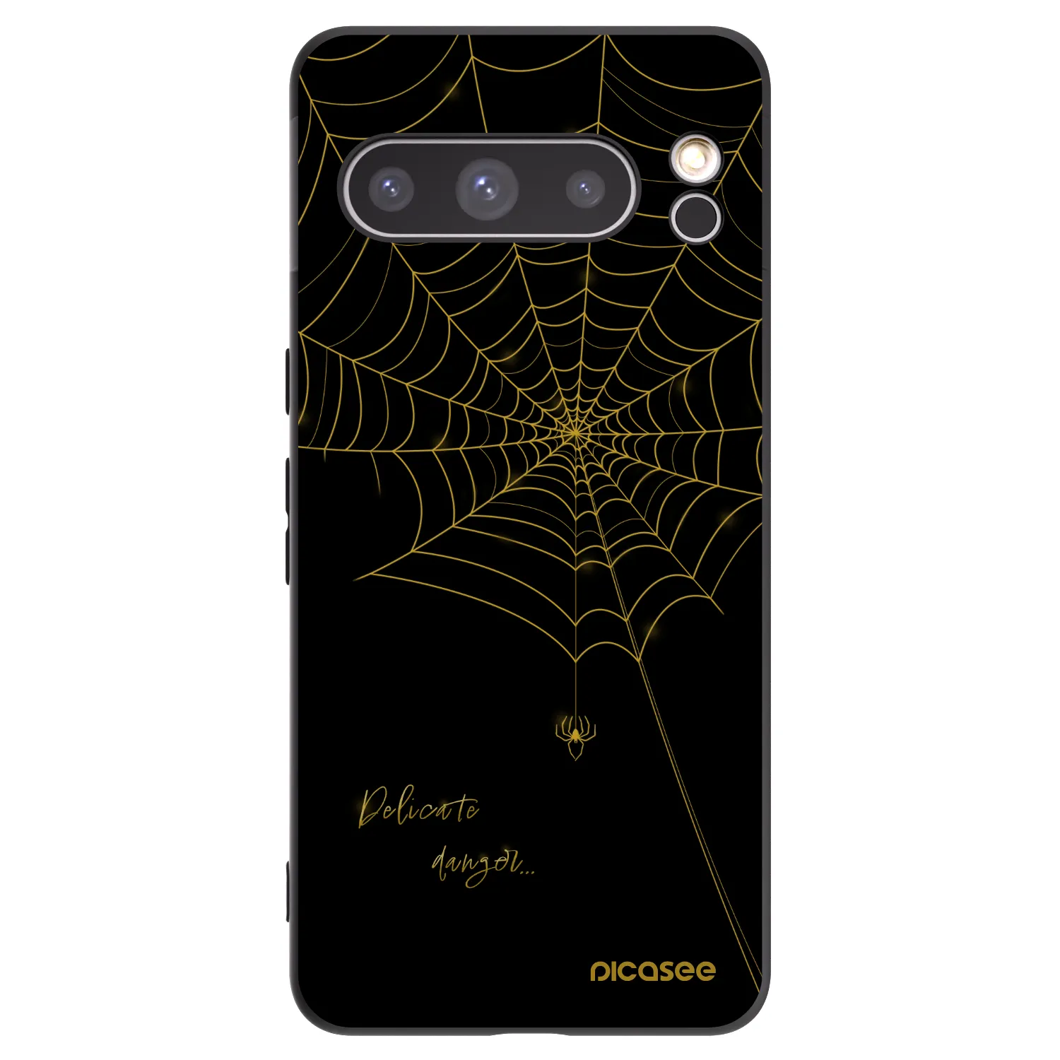 Picasee husă neagră din silicon pentru Google Pixel 8 Pro - Delicate danger