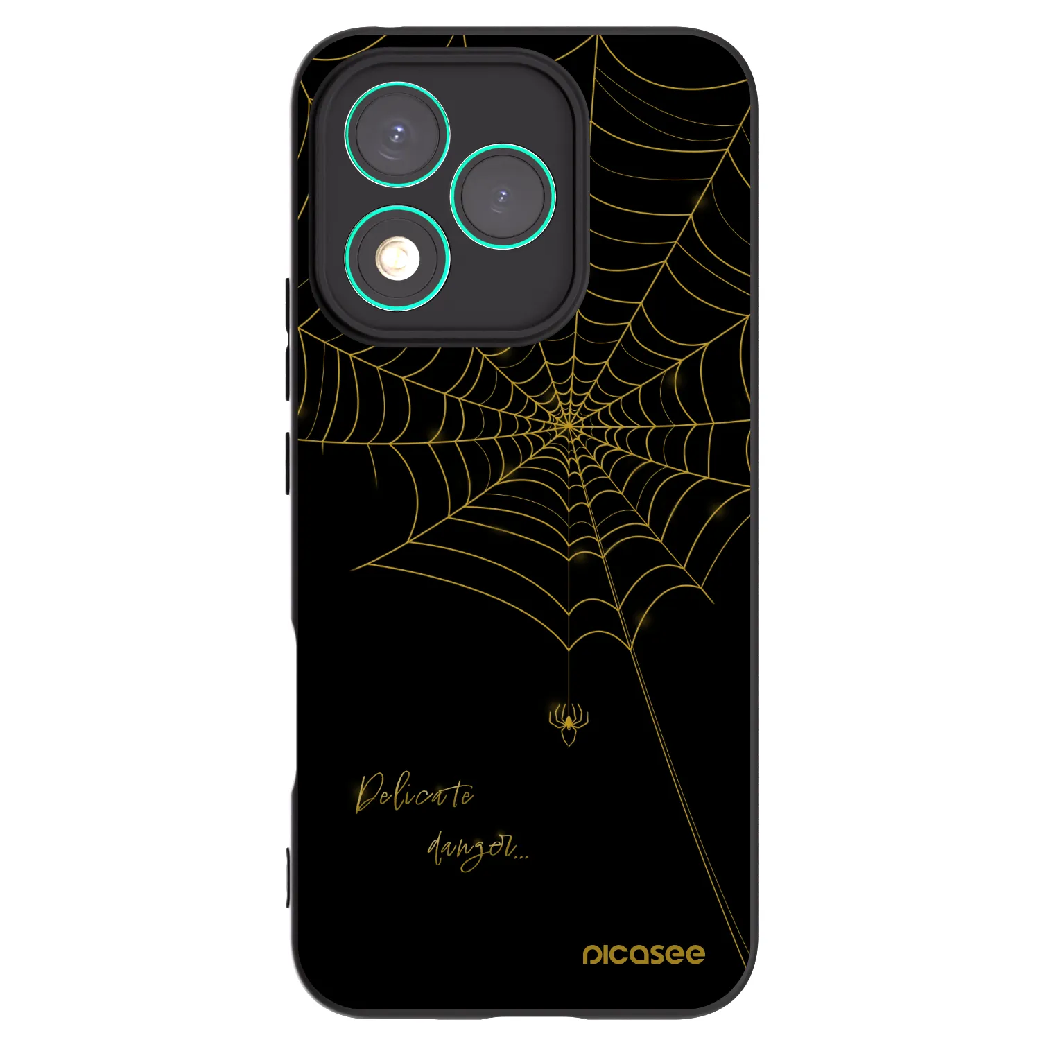 Picasee husă neagră din silicon pentru Honor 400 Lite 5G - Delicate danger
