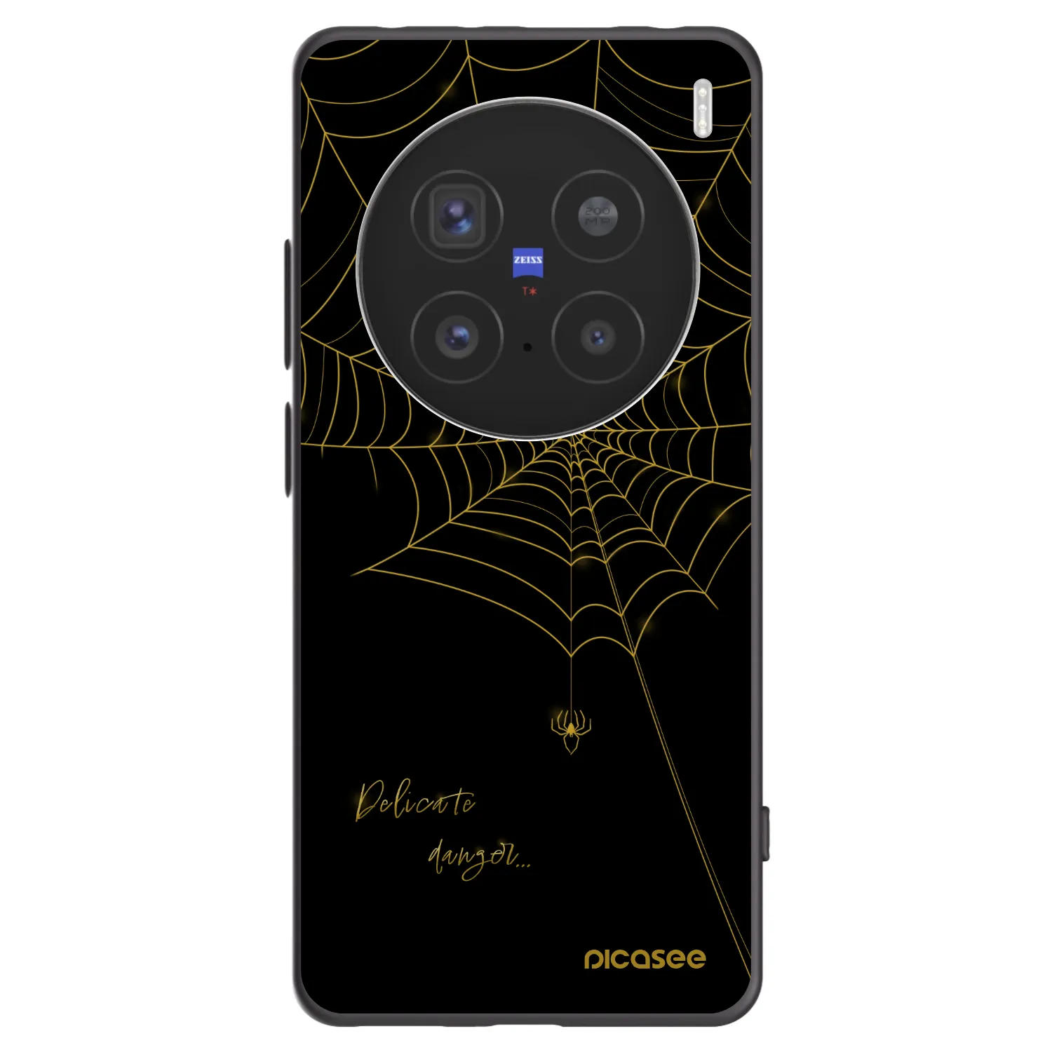 Picasee husă neagră din silicon pentru Vivo X200 Pro - Delicate danger