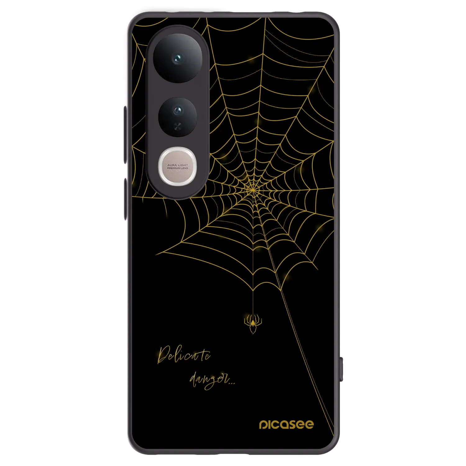 Picasee husă neagră din silicon pentru Vivo V50 Lite 5G - Delicate danger