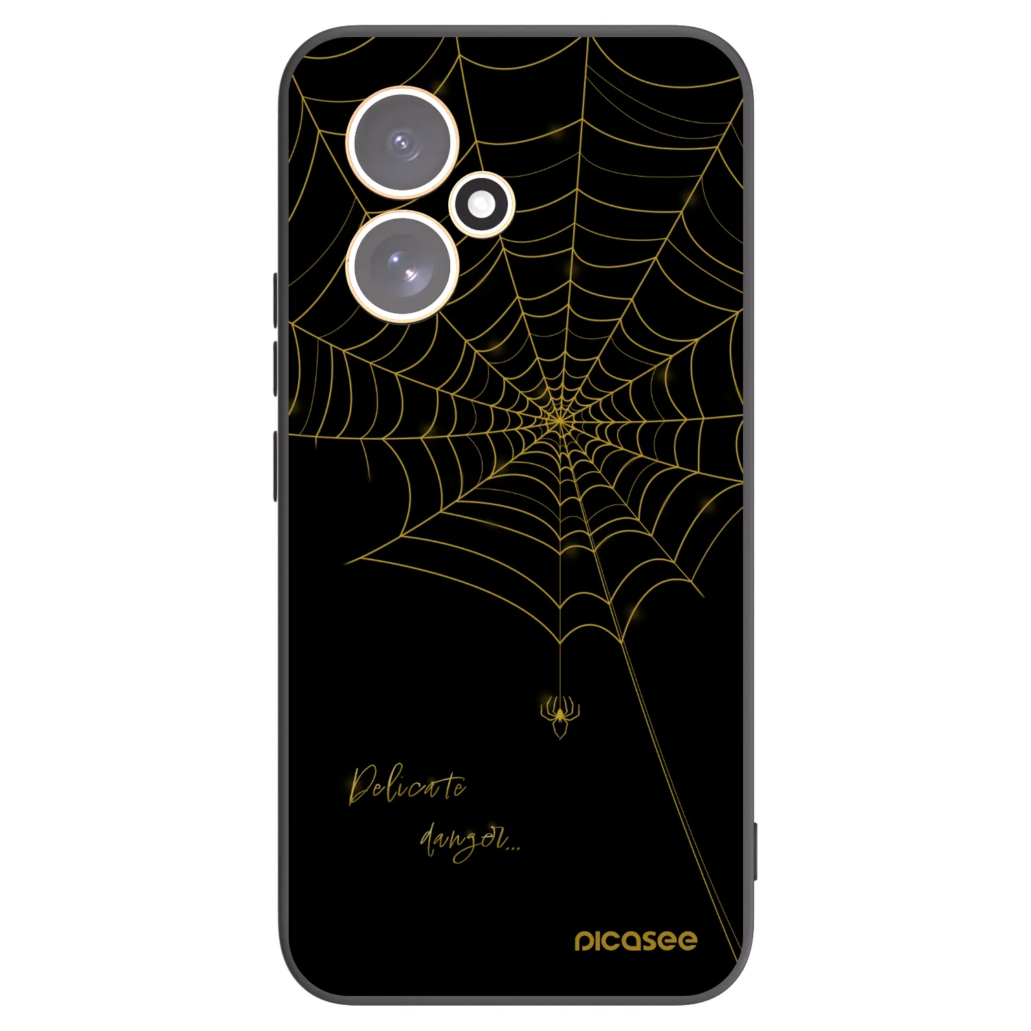 Picasee husă neagră din silicon pentru Honor 400 5G - Delicate danger
