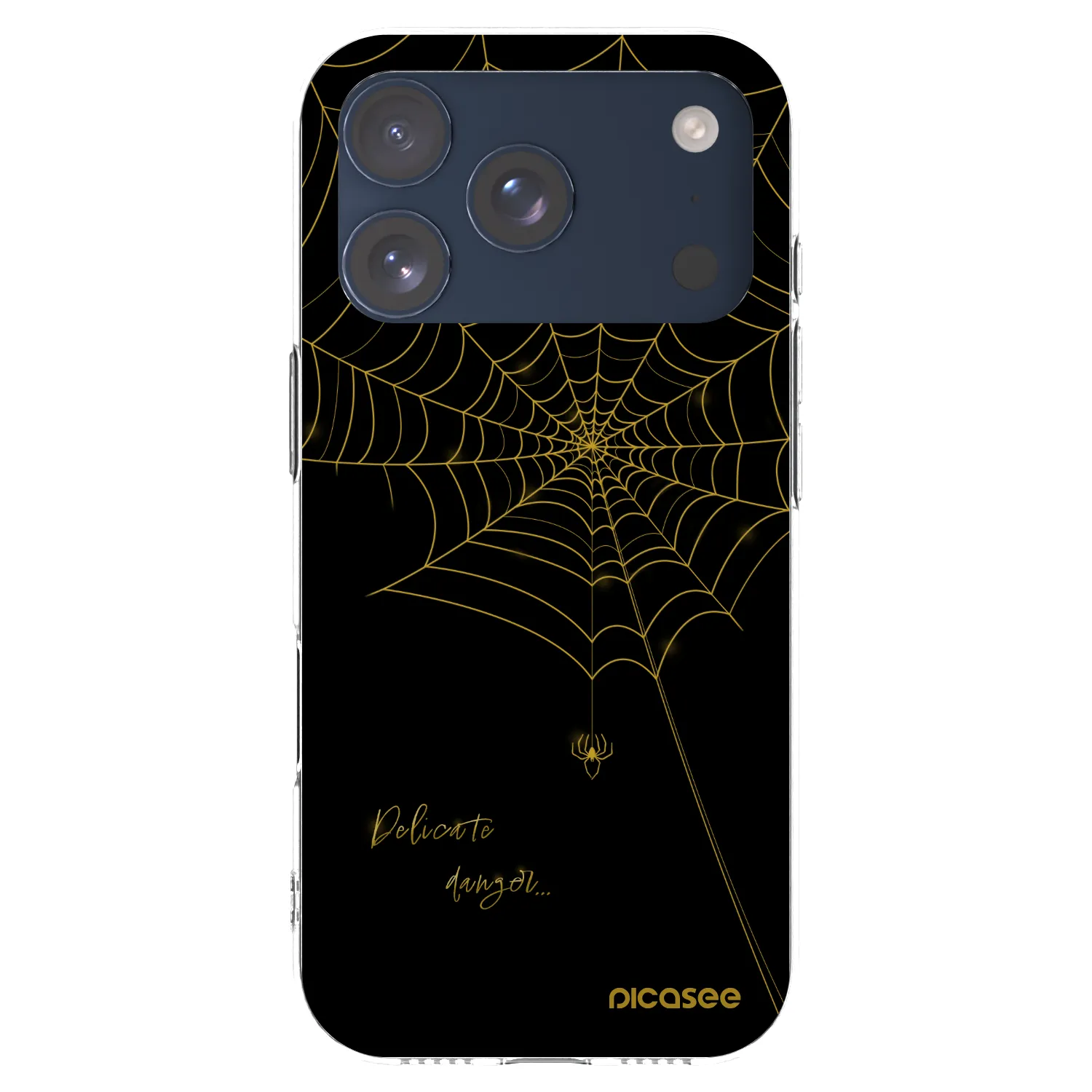 Picasee husă transparentă din silicon pentru Apple iPhone 17 Pro - Delicate danger