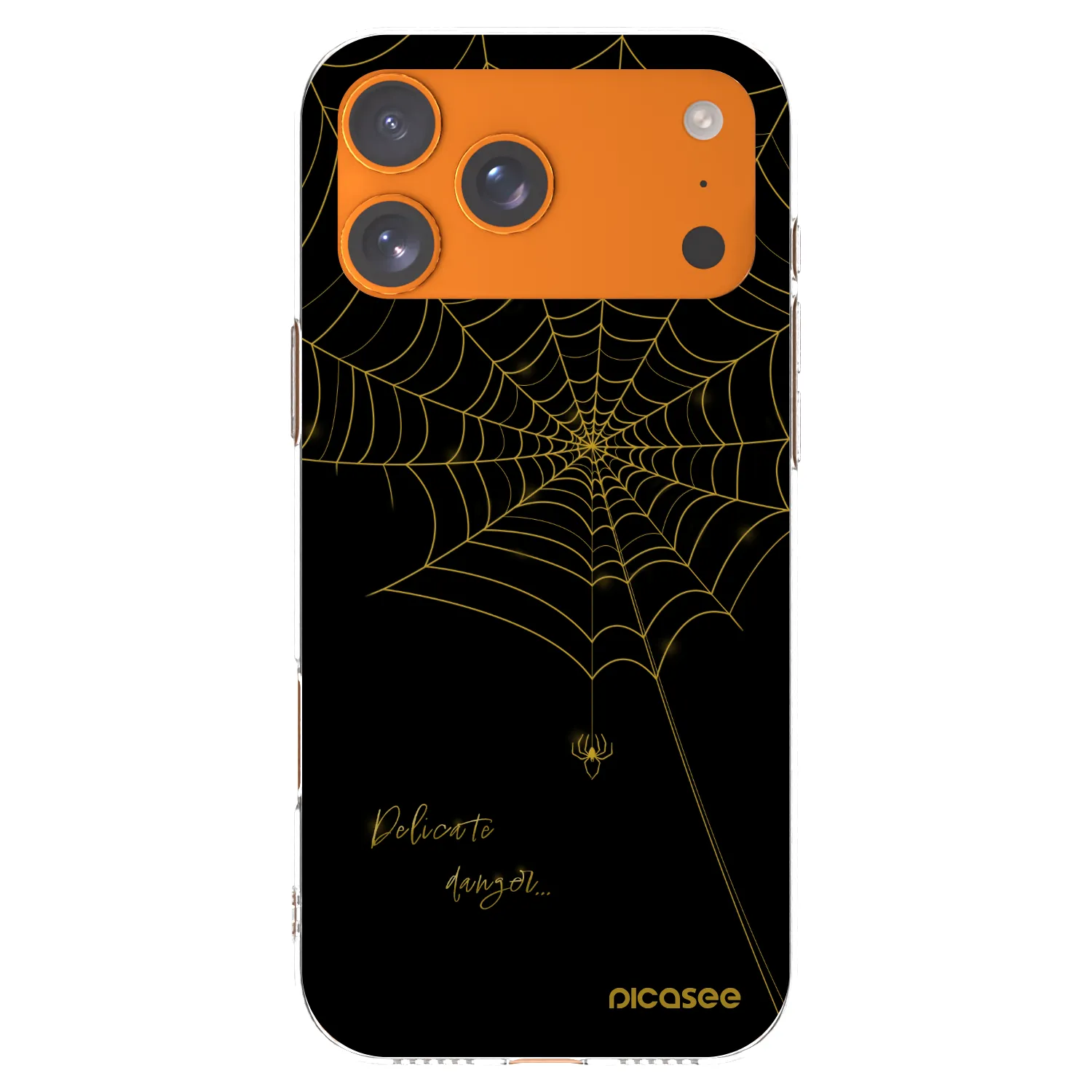 Picasee husă transparentă din silicon pentru Apple iPhone 17 Pro Max - Delicate danger