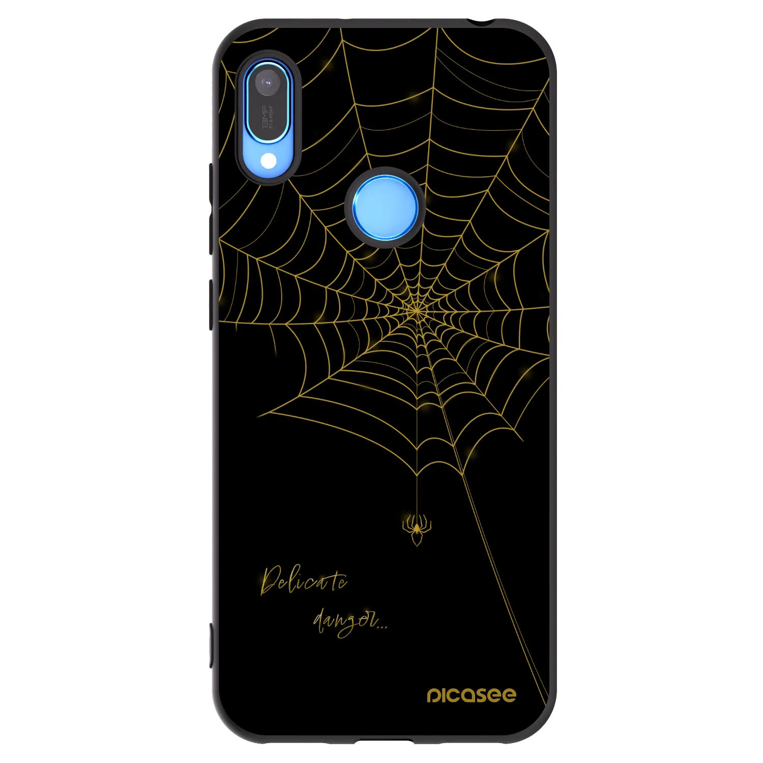 Picasee husă neagră din silicon pentru Huawei Y6 2019 - Delicate danger