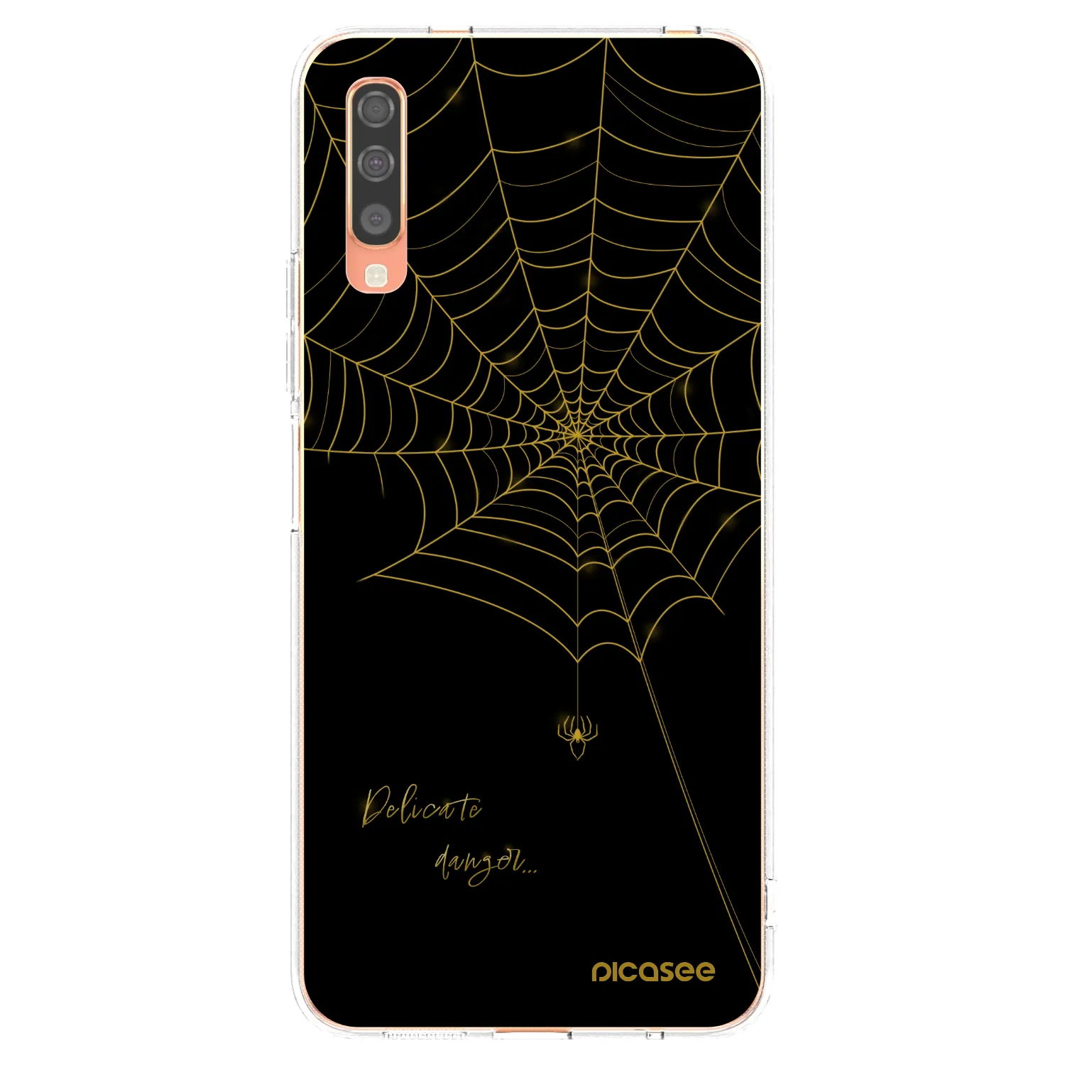 Picasee husă transparentă din silicon pentru Samsung Galaxy A70 A705F - Delicate danger