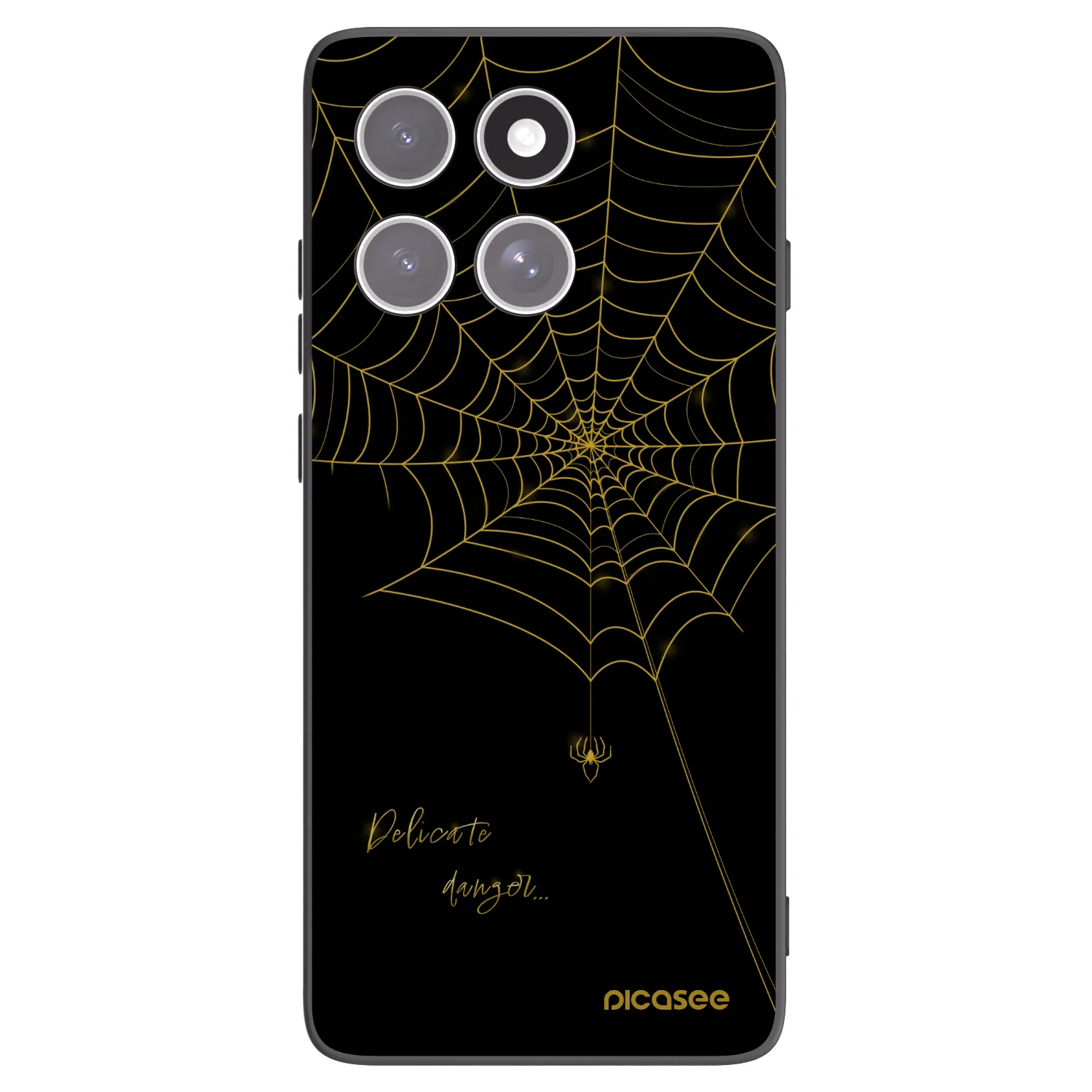 Picasee husă neagră din silicon pentru Motorola Edge 60 Pro - Delicate danger