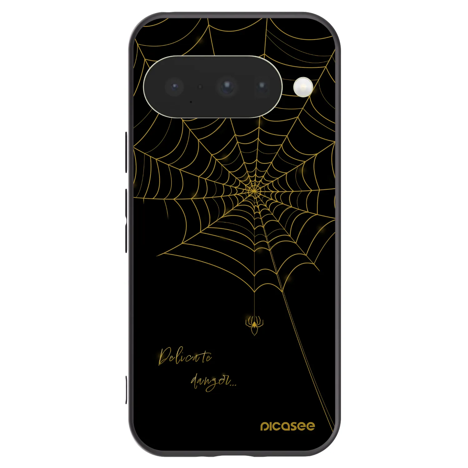 Picasee husă neagră din silicon pentru Google Pixel 10 - Delicate danger