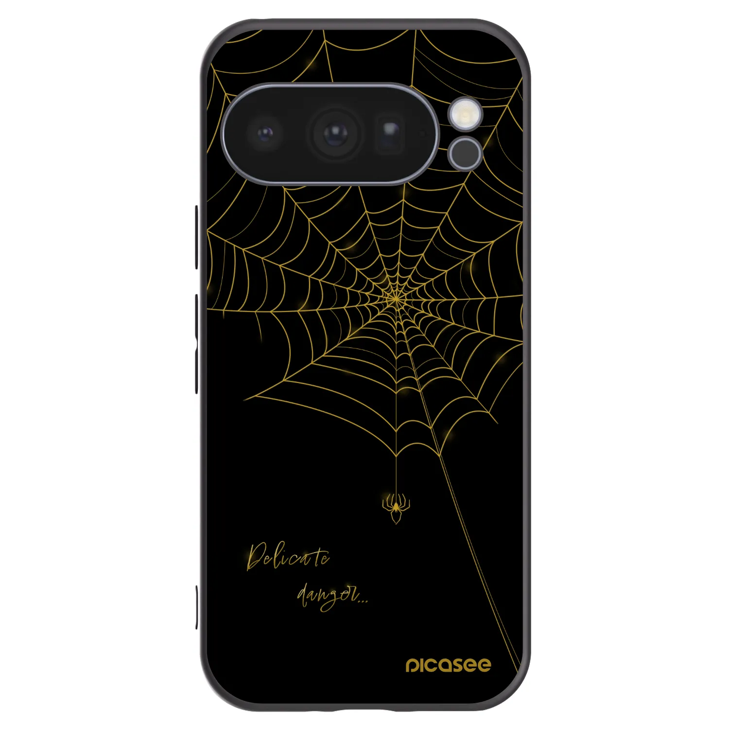 Picasee husă neagră din silicon pentru Google Pixel 10 Pro - Delicate danger