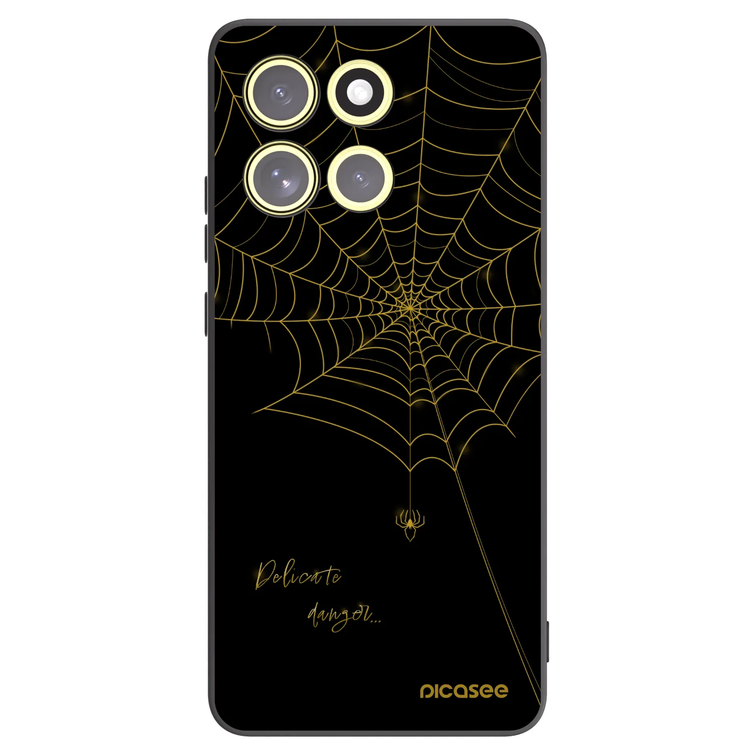 Picasee husă neagră din silicon pentru Motorola Moto G86 Power 5G - Delicate danger