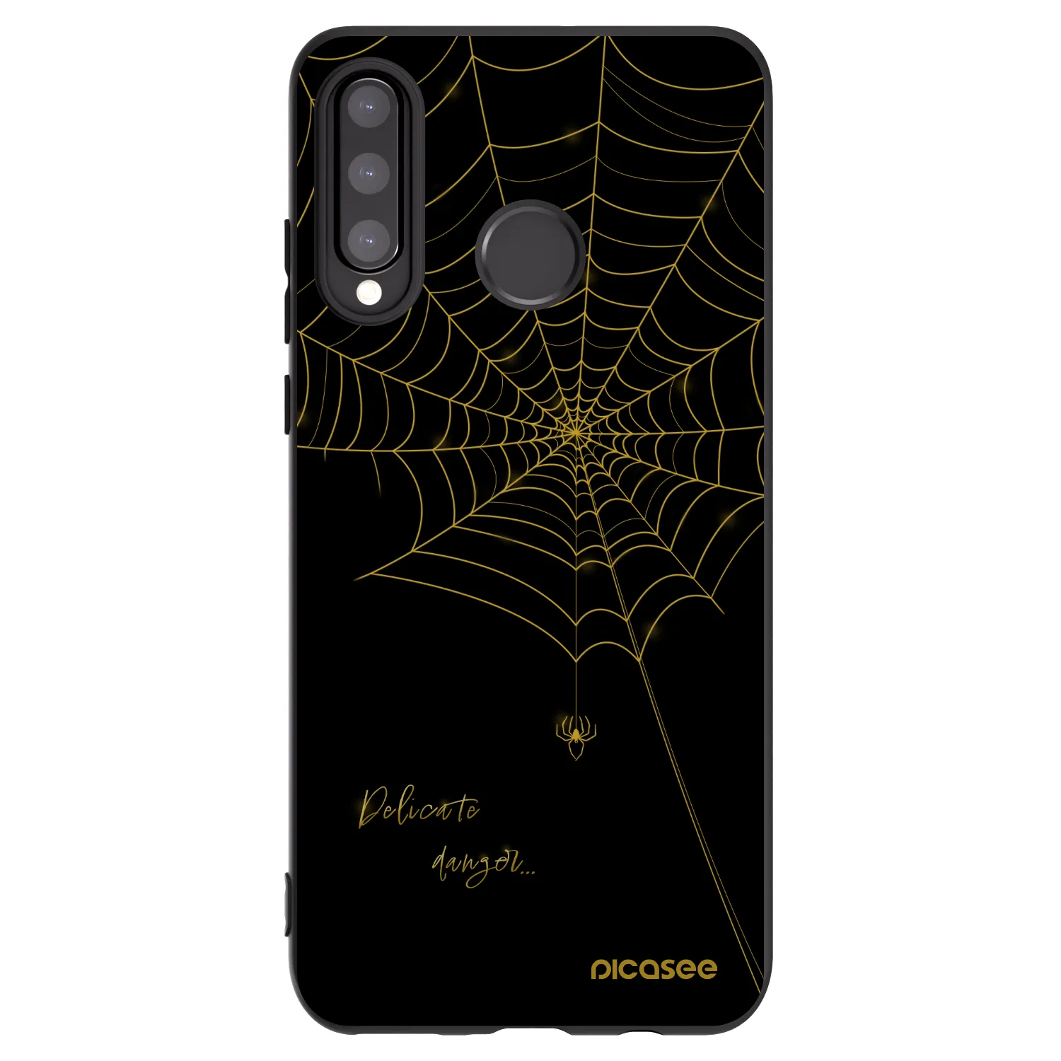 Picasee husă neagră din silicon pentru Huawei P30 Lite - Delicate danger