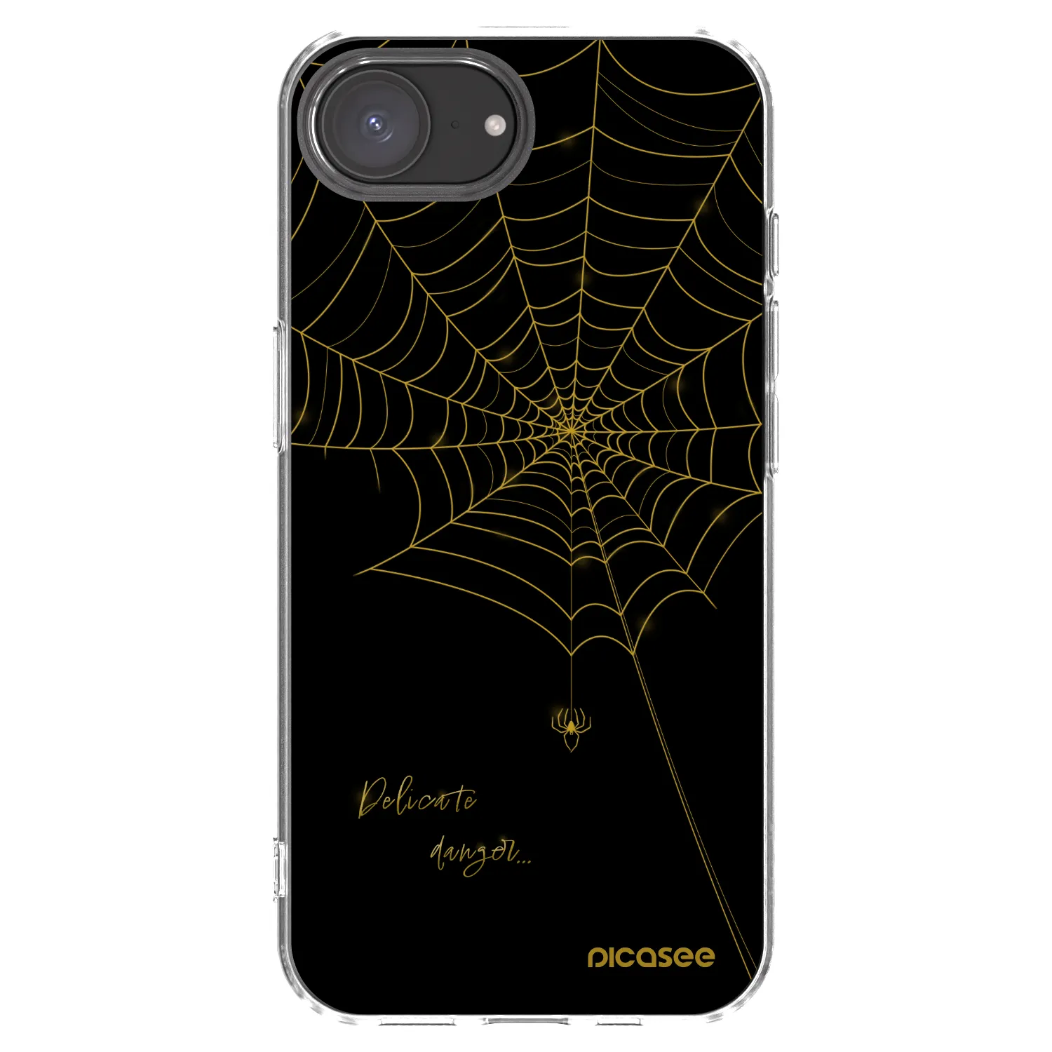 Picasee husă transparentă din silicon pentru Apple iPhone 17e - Delicate danger