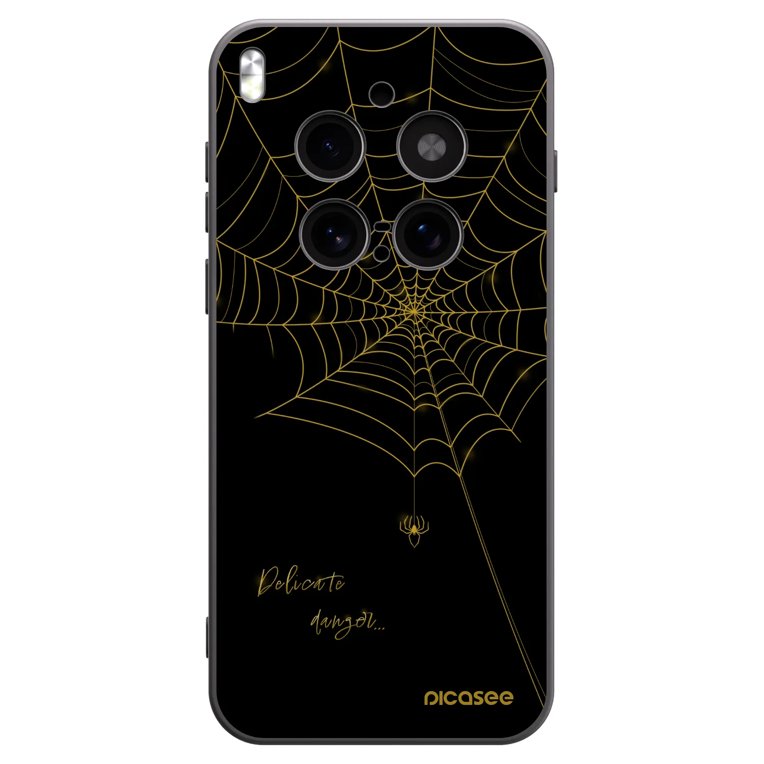 Picasee husă neagră din silicon pentru Vivo X300 Pro - Delicate danger