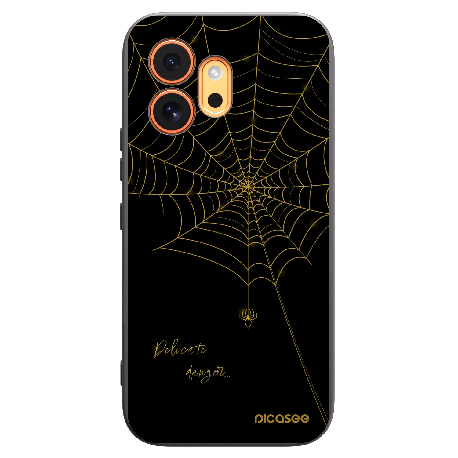 Picasee husă neagră din silicon pentru Honor 600 - Delicate danger