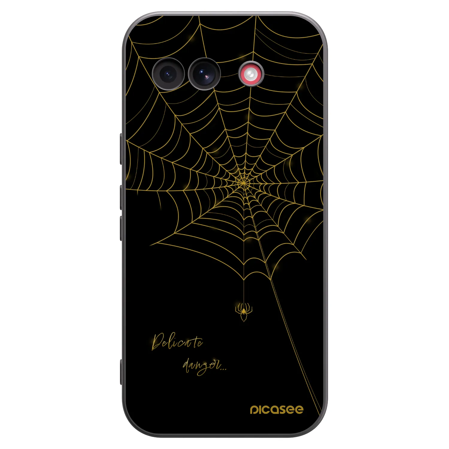 Picasee husă neagră din silicon pentru Google Pixel 10a - Delicate danger