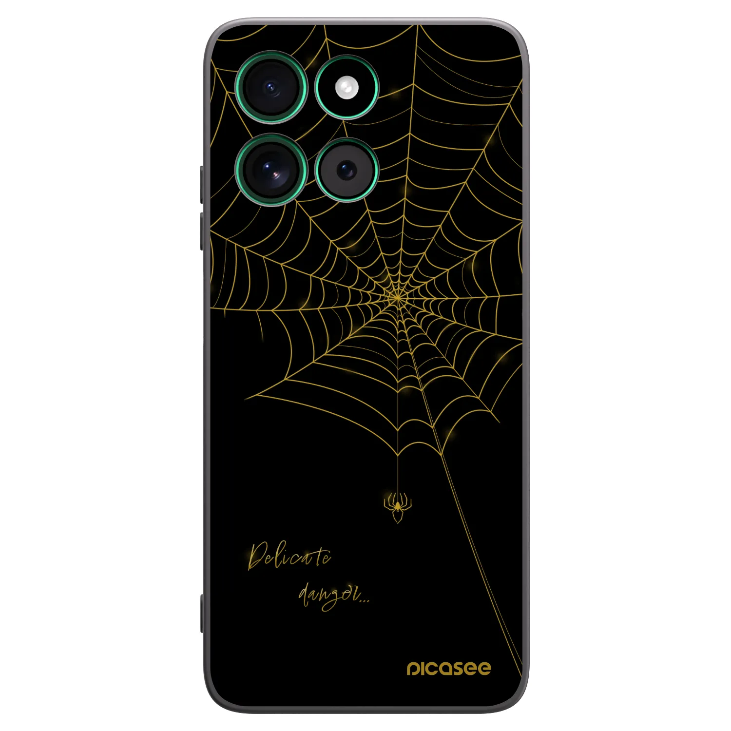 Picasee husă neagră din silicon pentru Motorola Moto G57 Power - Delicate danger