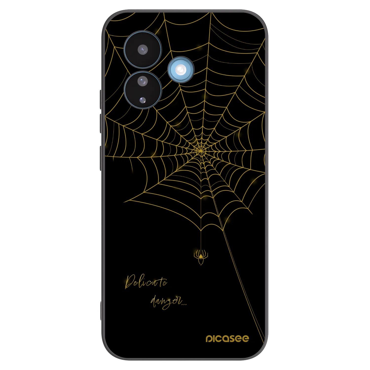 Picasee husă neagră din silicon pentru Xiaomi Redmi Note 17 Pro 5G - Delicate danger