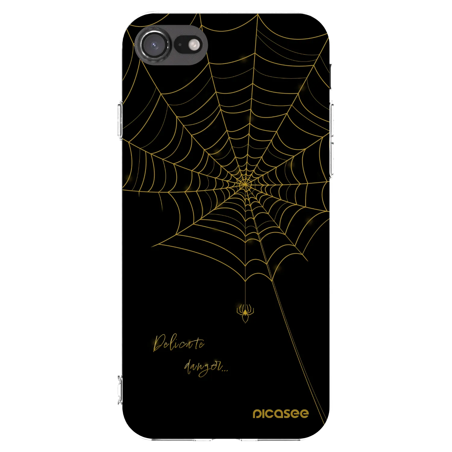 Picasee husă transparentă din silicon pentru Apple iPhone 8 - Delicate danger