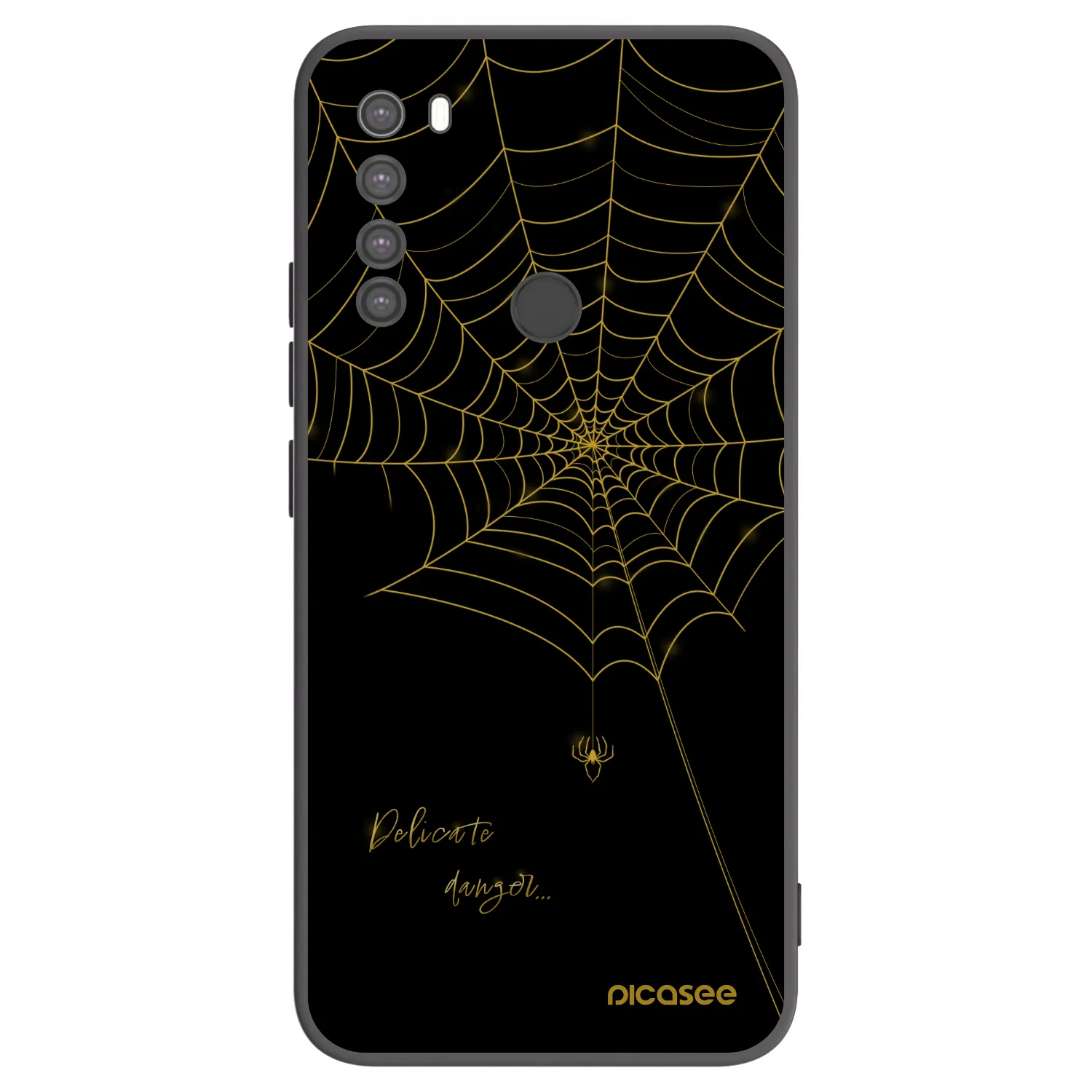 Picasee husă neagră din silicon pentru Xiaomi Redmi Note 8 - Delicate danger