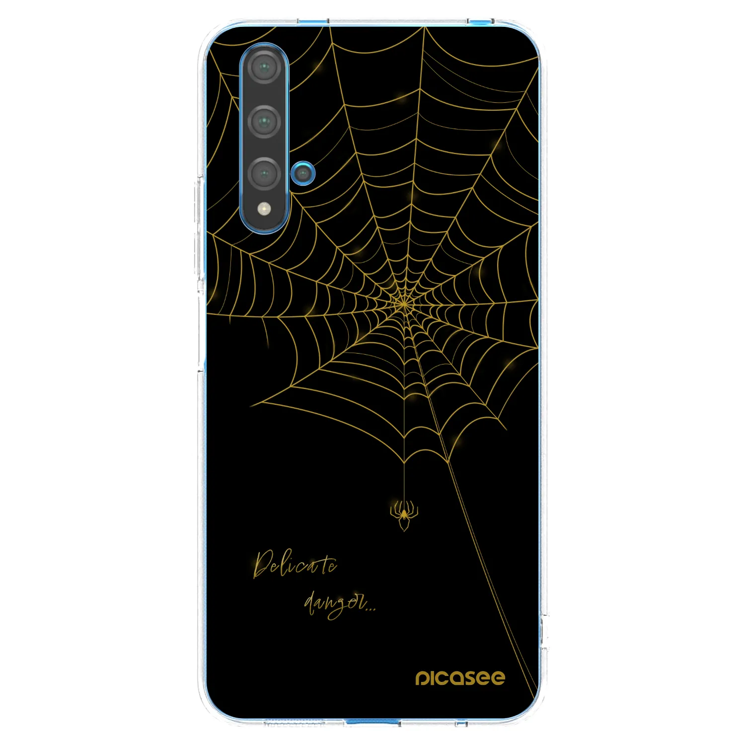 Picasee husă transparentă din silicon pentru Huawei Nova 5T - Delicate danger