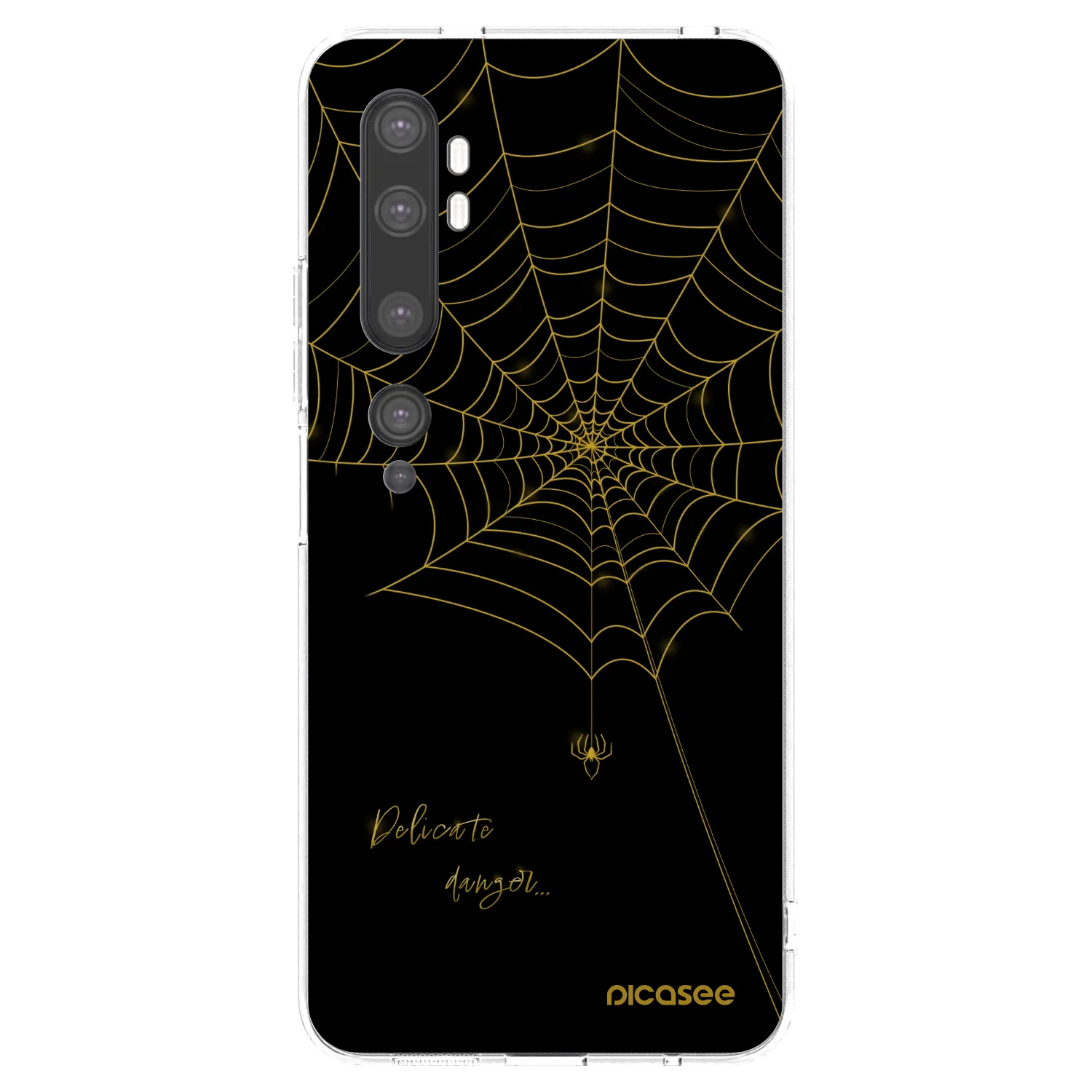 Picasee husă transparentă din silicon pentru Xiaomi Mi Note 10 (Pro) - Delicate danger