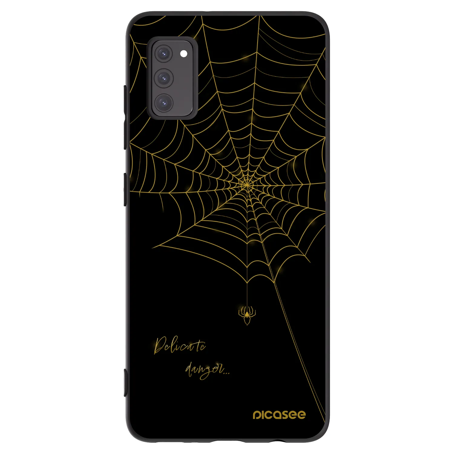 Picasee husă neagră din silicon pentru Samsung Galaxy A41 A415F - Delicate danger