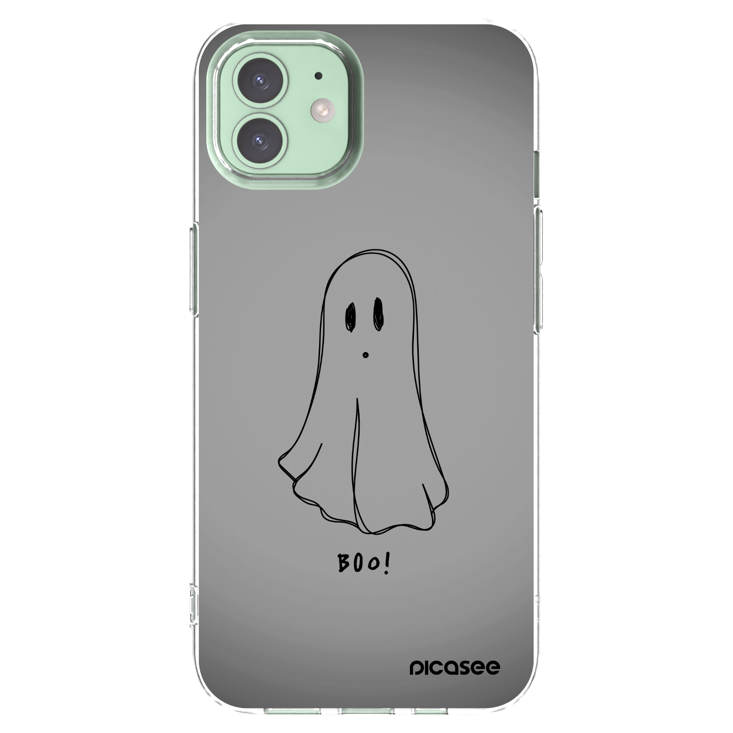 Picasee husă transparentă din silicon pentru Apple iPhone 12 - Ghost