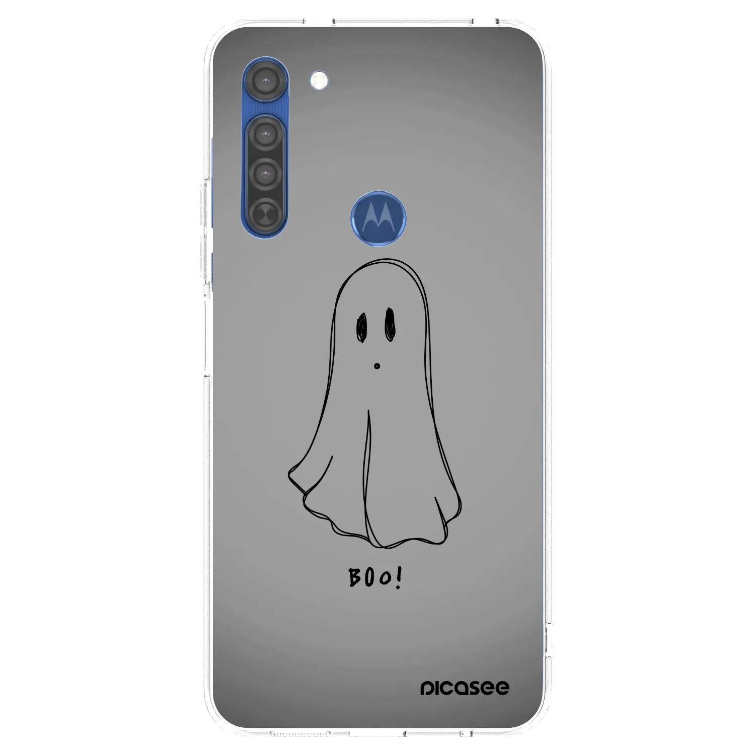 Picasee husă transparentă din silicon pentru Motorola Moto G8 - Ghost