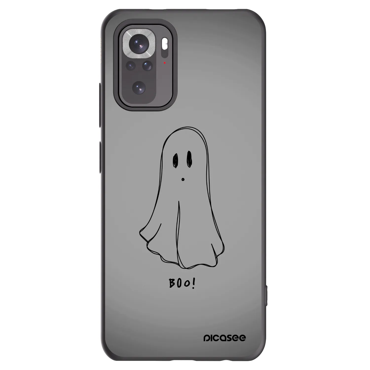 Picasee husă neagră din silicon pentru Xiaomi Redmi Note 10 - Ghost