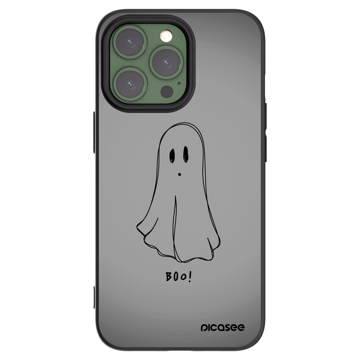 Picasee husă neagră din silicon pentru Apple iPhone 13 Pro - Ghost