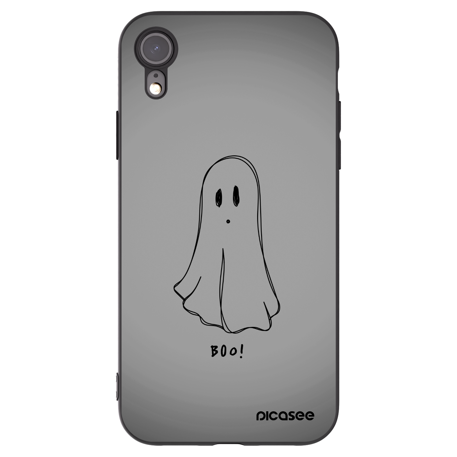 Picasee husă neagră din silicon pentru Apple iPhone XR - Ghost