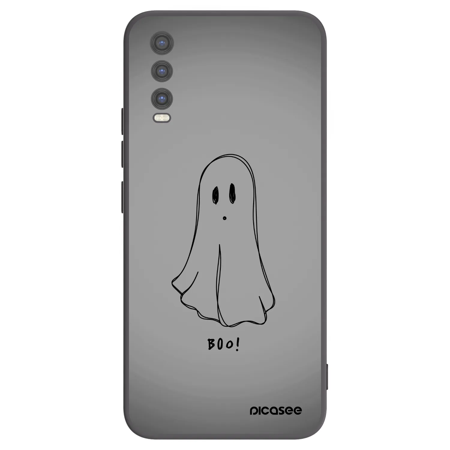 Picasee husă neagră din silicon pentru Vivo Y20s - Ghost