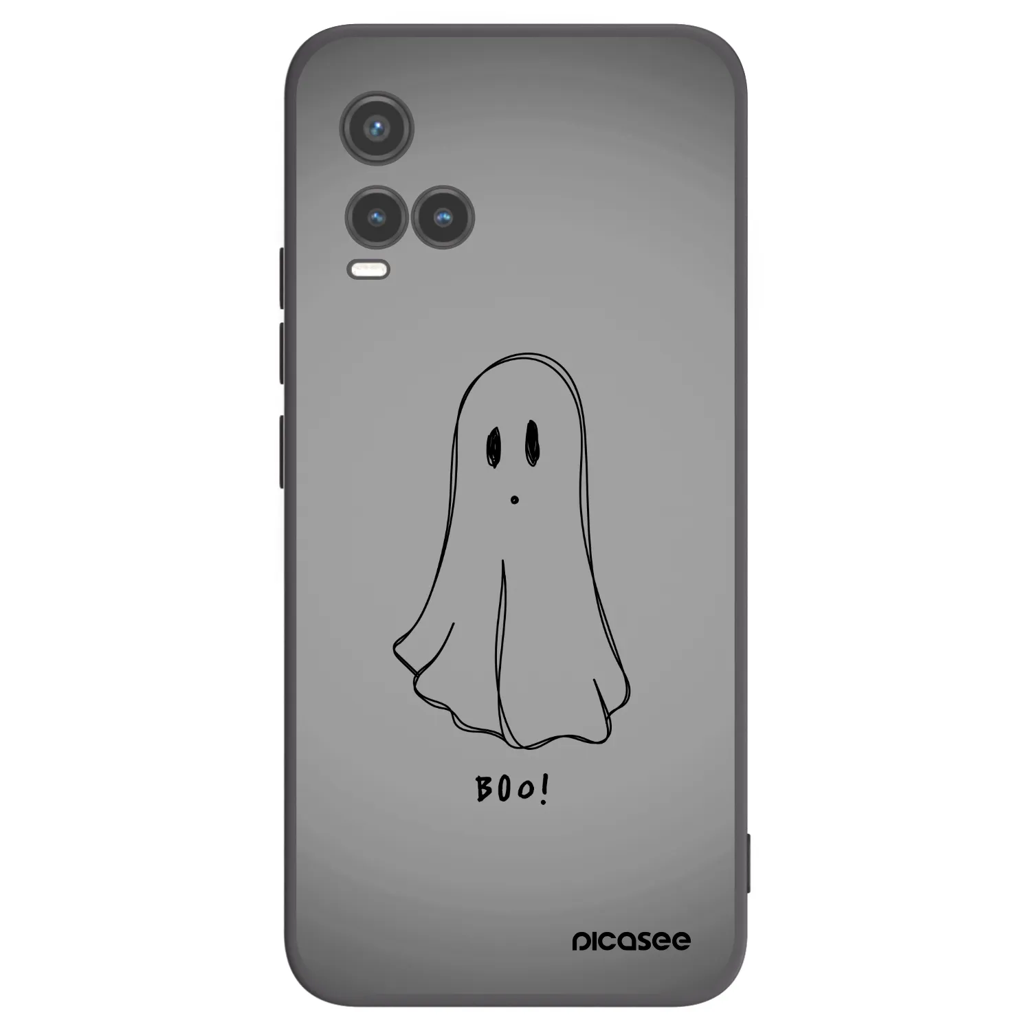 Picasee husă neagră din silicon pentru Vivo Y33s - Ghost