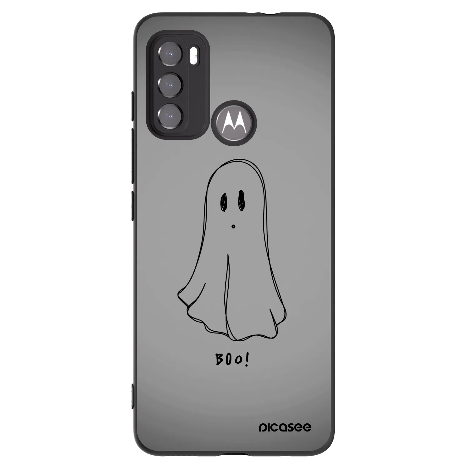 Picasee husă neagră din silicon pentru Motorola Moto G60 - Ghost