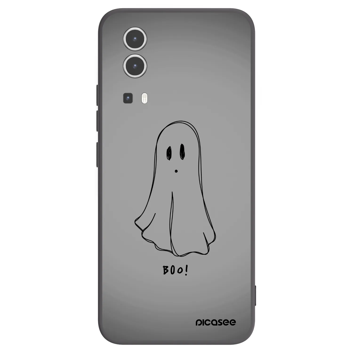 Picasee husă neagră din silicon pentru Vivo Y72 5G - Ghost
