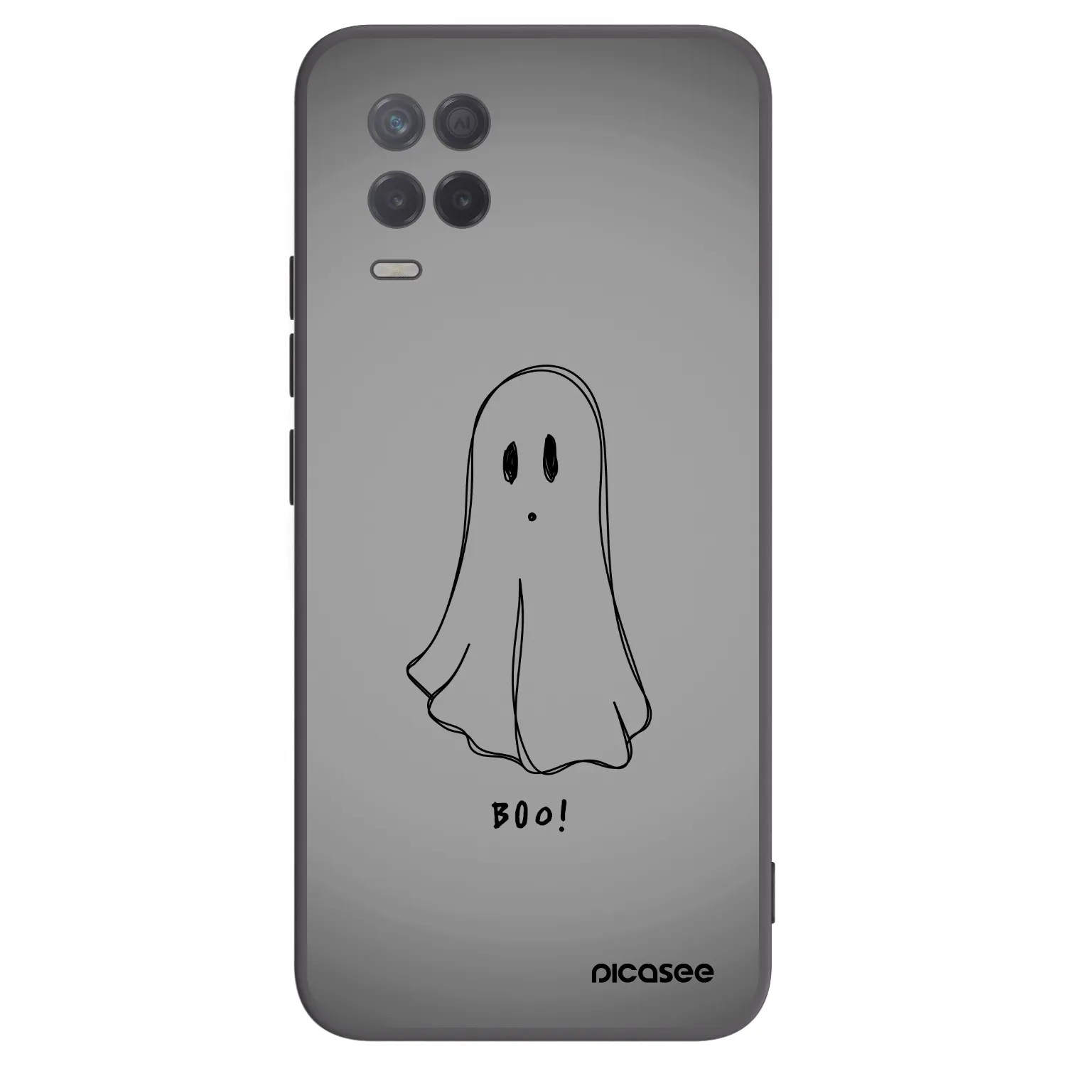 Picasee husă neagră din silicon pentru Realme 8 5G - Ghost