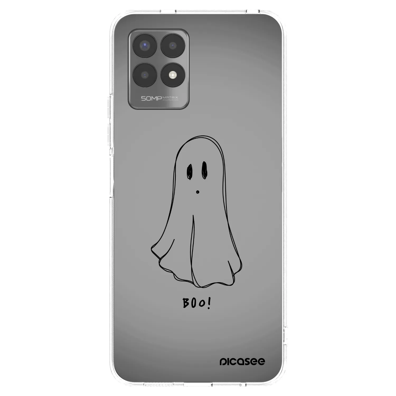 Picasee husă transparentă din silicon pentru Realme 8i - Ghost