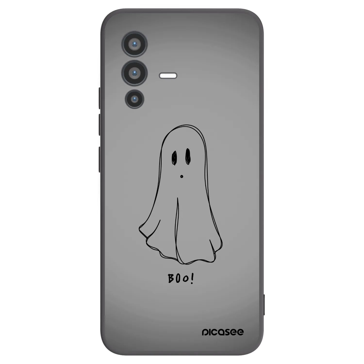 Picasee husă neagră din silicon pentru Vivo V23 5G - Ghost