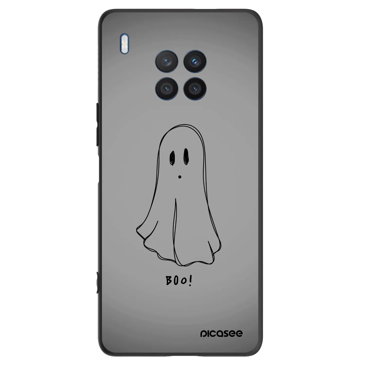 Picasee husă neagră din silicon pentru Honor 50 Lite - Ghost