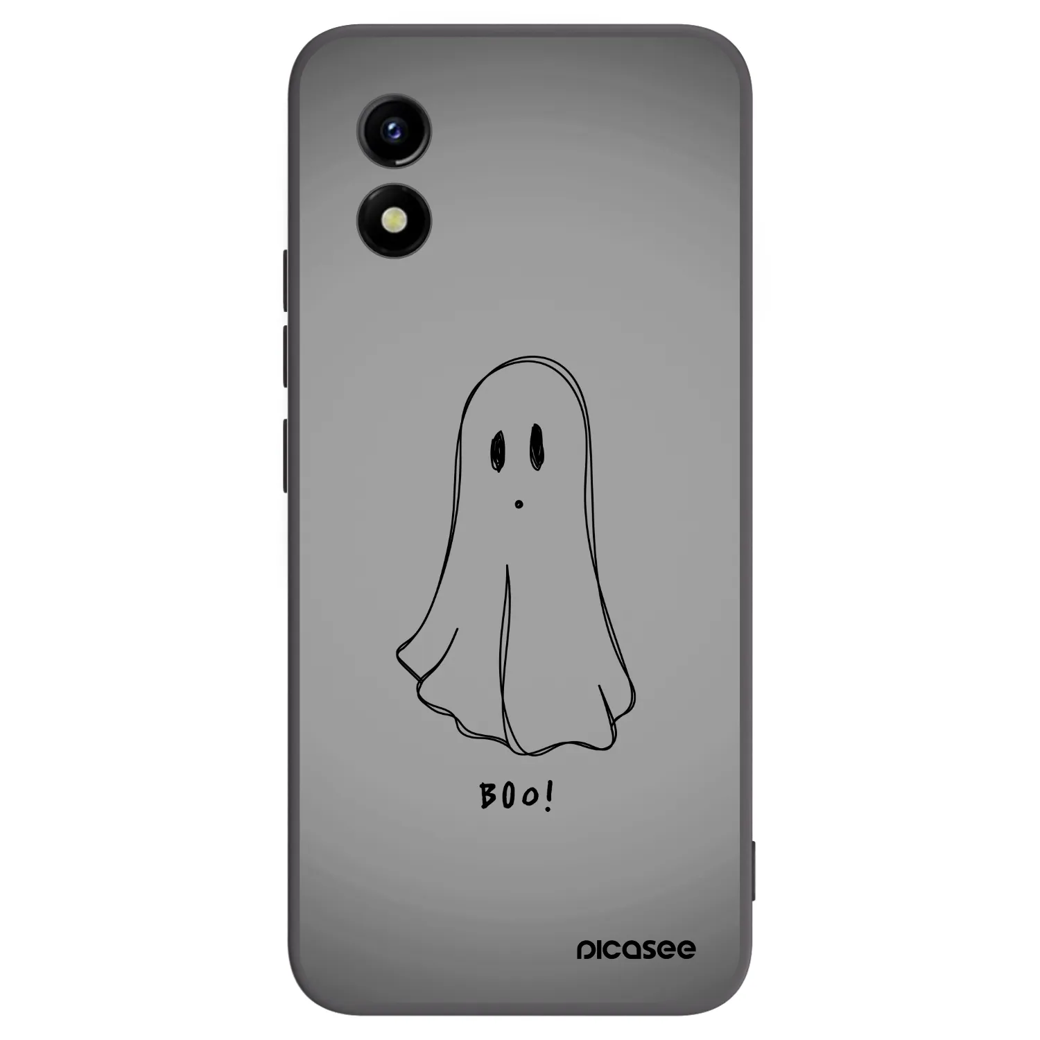 Picasee husă neagră din silicon pentru Vivo Y01 - Ghost