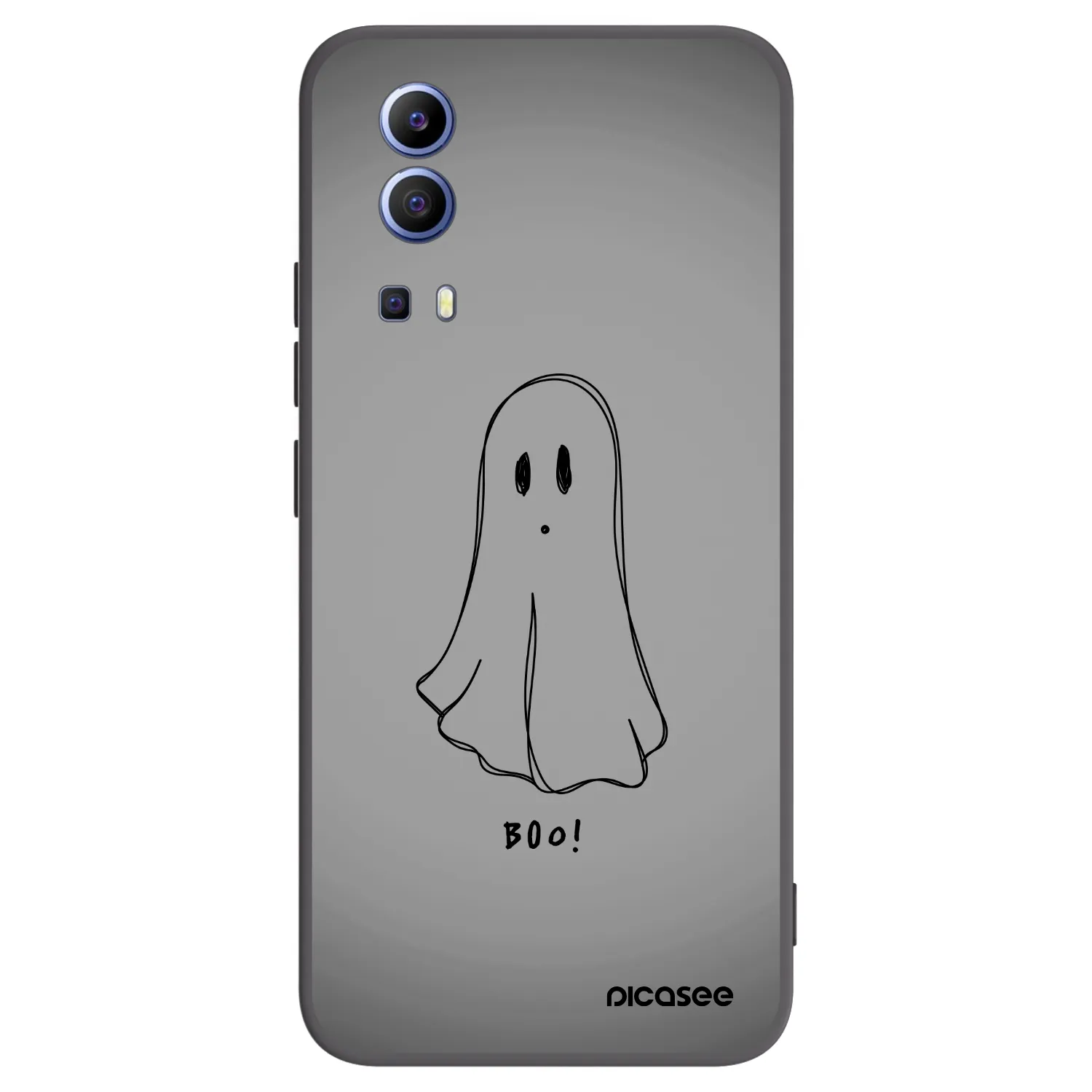 Picasee husă neagră din silicon pentru Vivo Y52 5G - Ghost