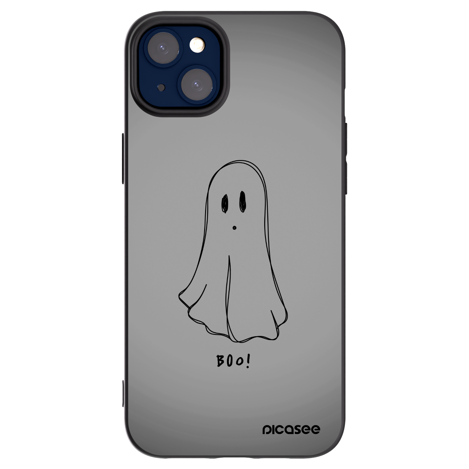 Picasee husă neagră din silicon pentru Apple iPhone 14 Plus - Ghost